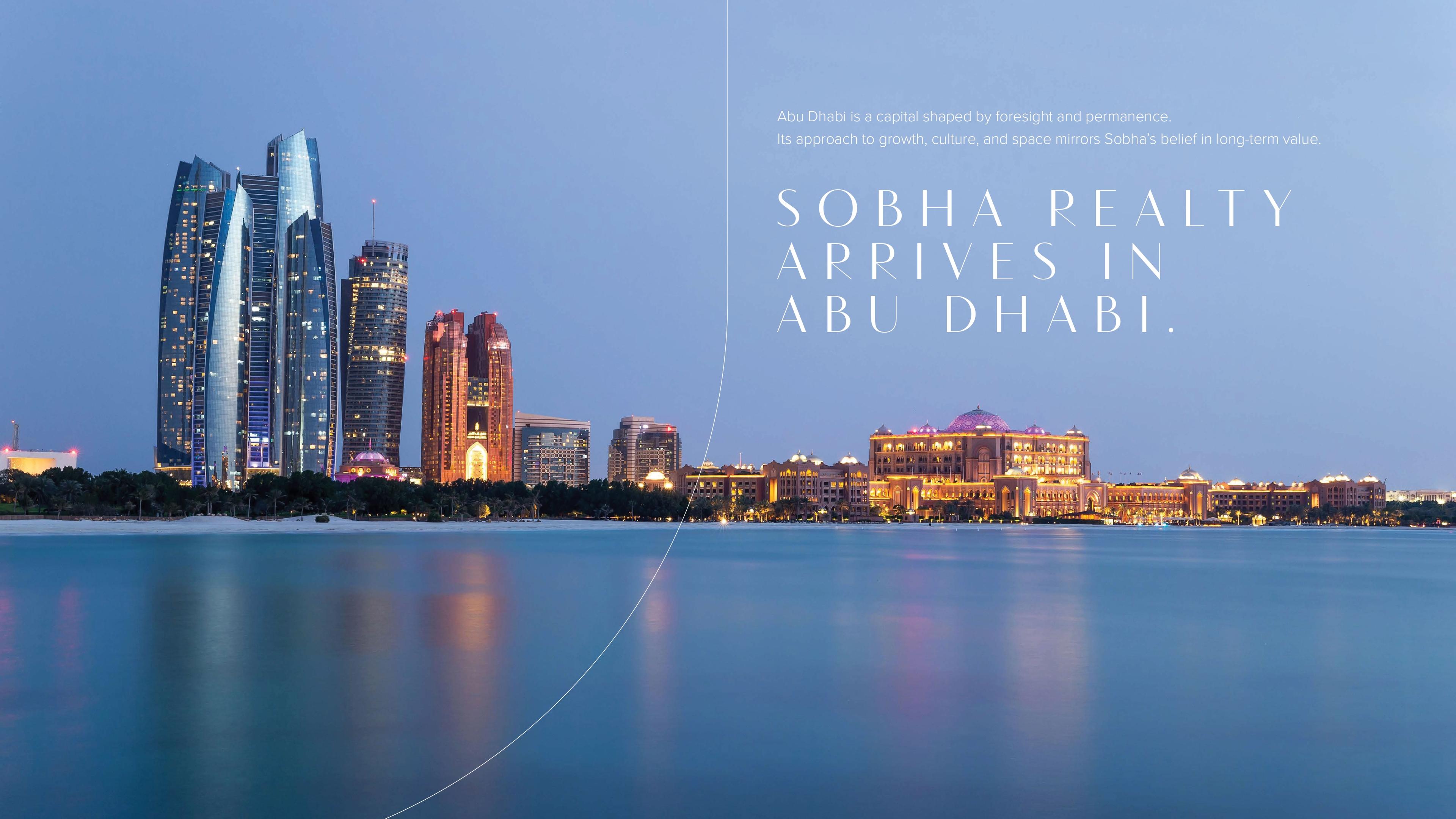 Sobha City Abu Dhabi — waterfront promenade and green spaces